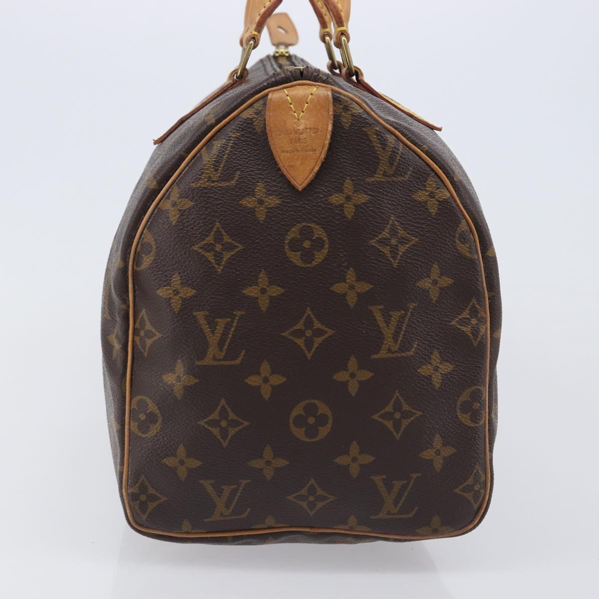LOUIS VUITTON Monogram Speedy 30 Hand Bag M41526 LV Auth LN013V