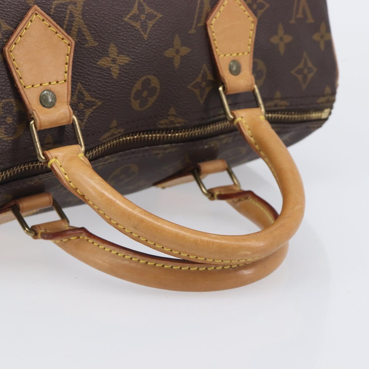 LOUIS VUITTON Monogram Speedy 30 Hand Bag M41526 LV Auth LN013V