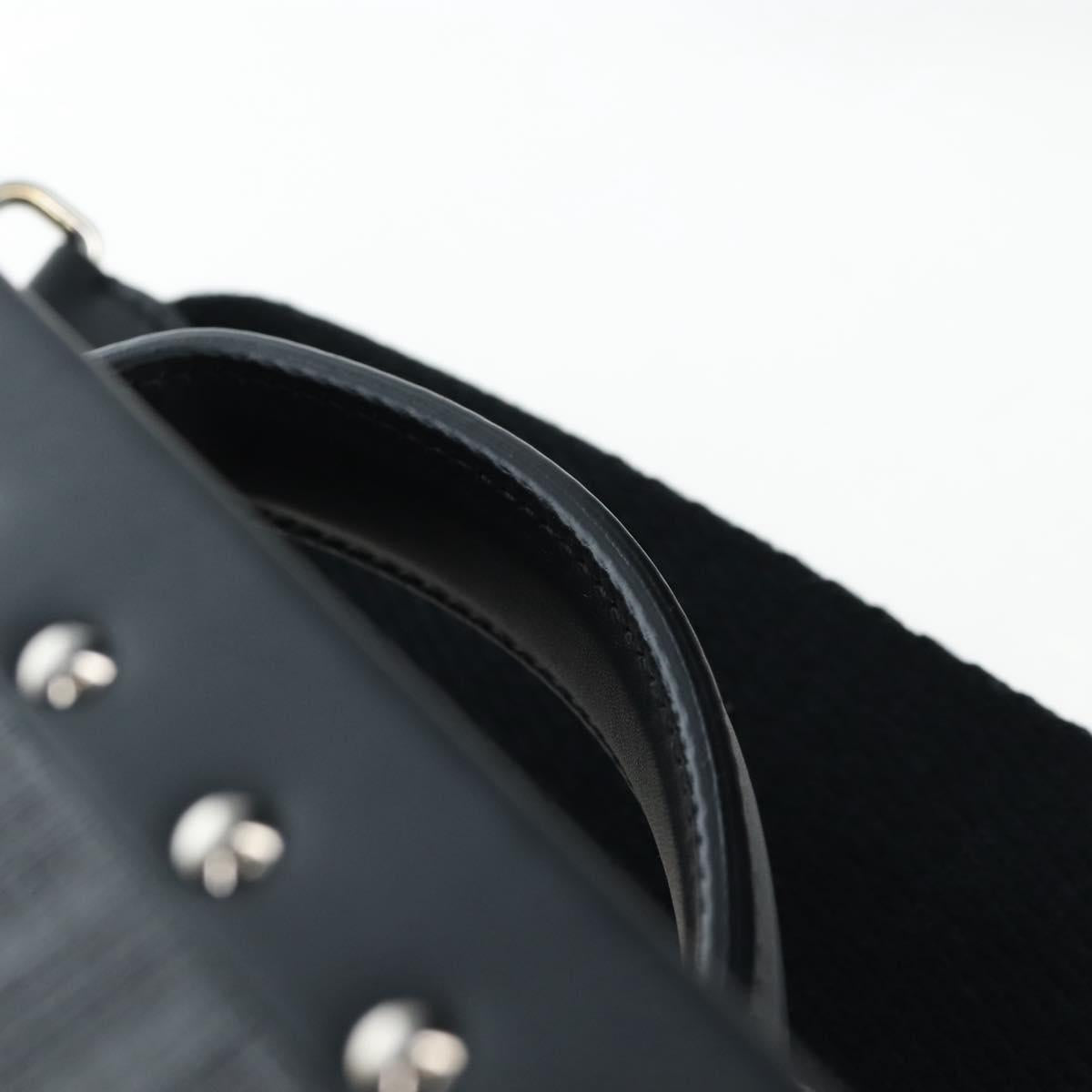 FENDI Zucca Canvas Small Rigid Case Trunk Leather Black 7VV134 Auth LN015SAM