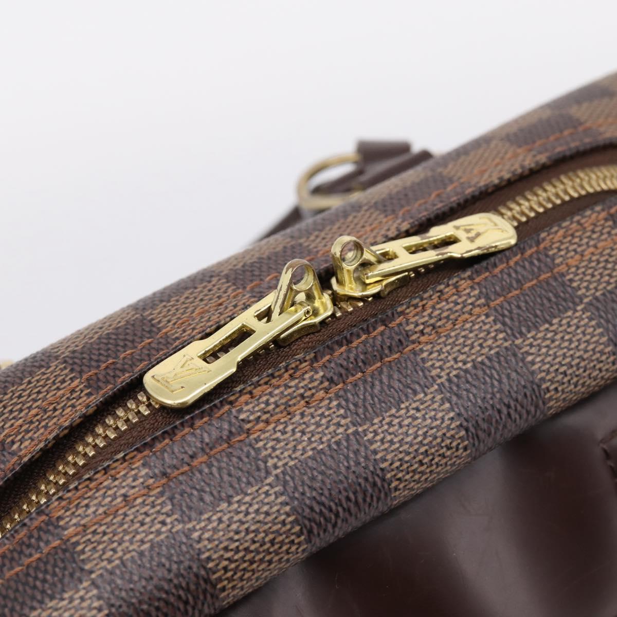 LOUIS VUITTON Damier Ebene Deauville Hand Bag SPO N47272 LV Auth LN036V