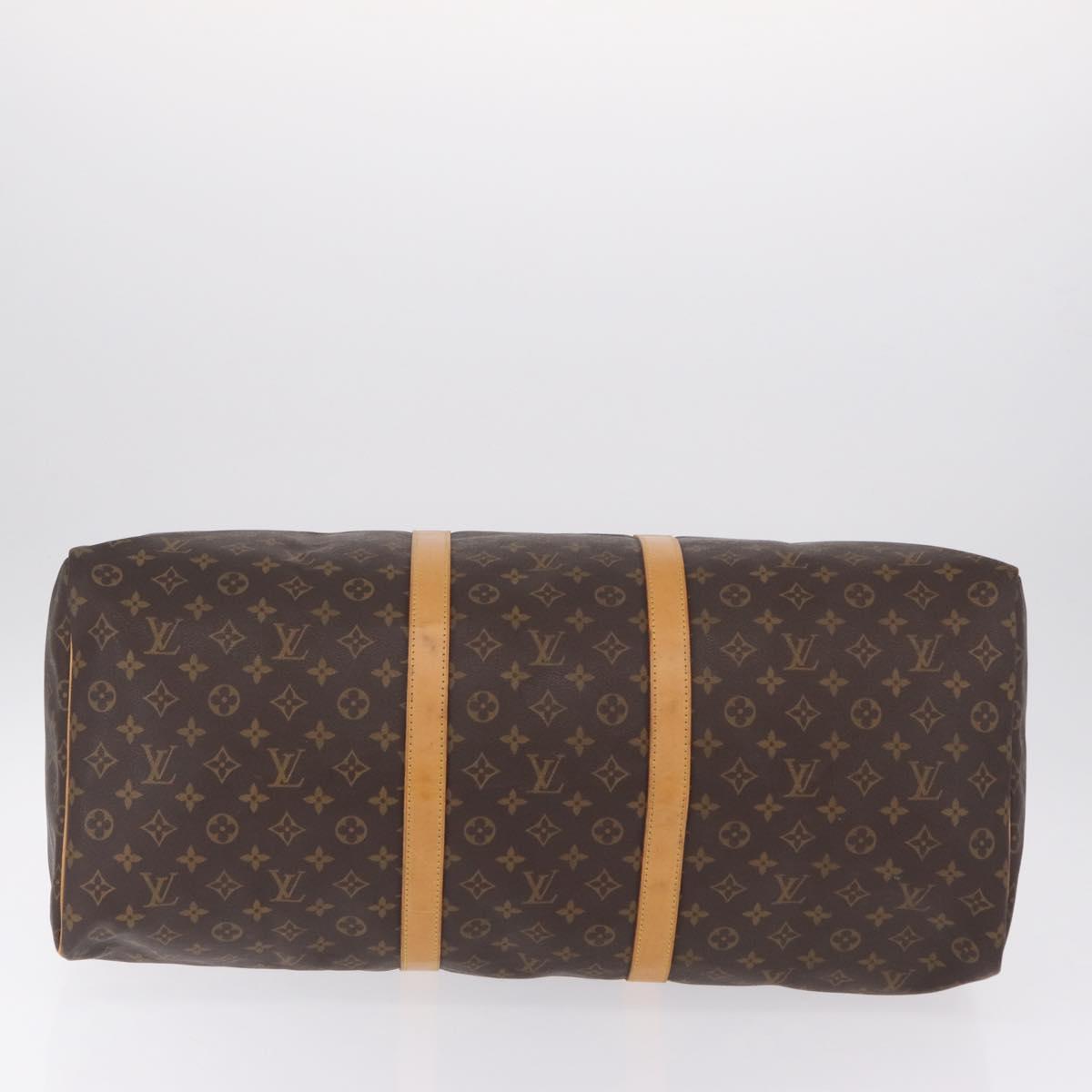 LOUIS VUITTON Monogram Keepall 60 Boston Bag M41422 LV Auth LN037A