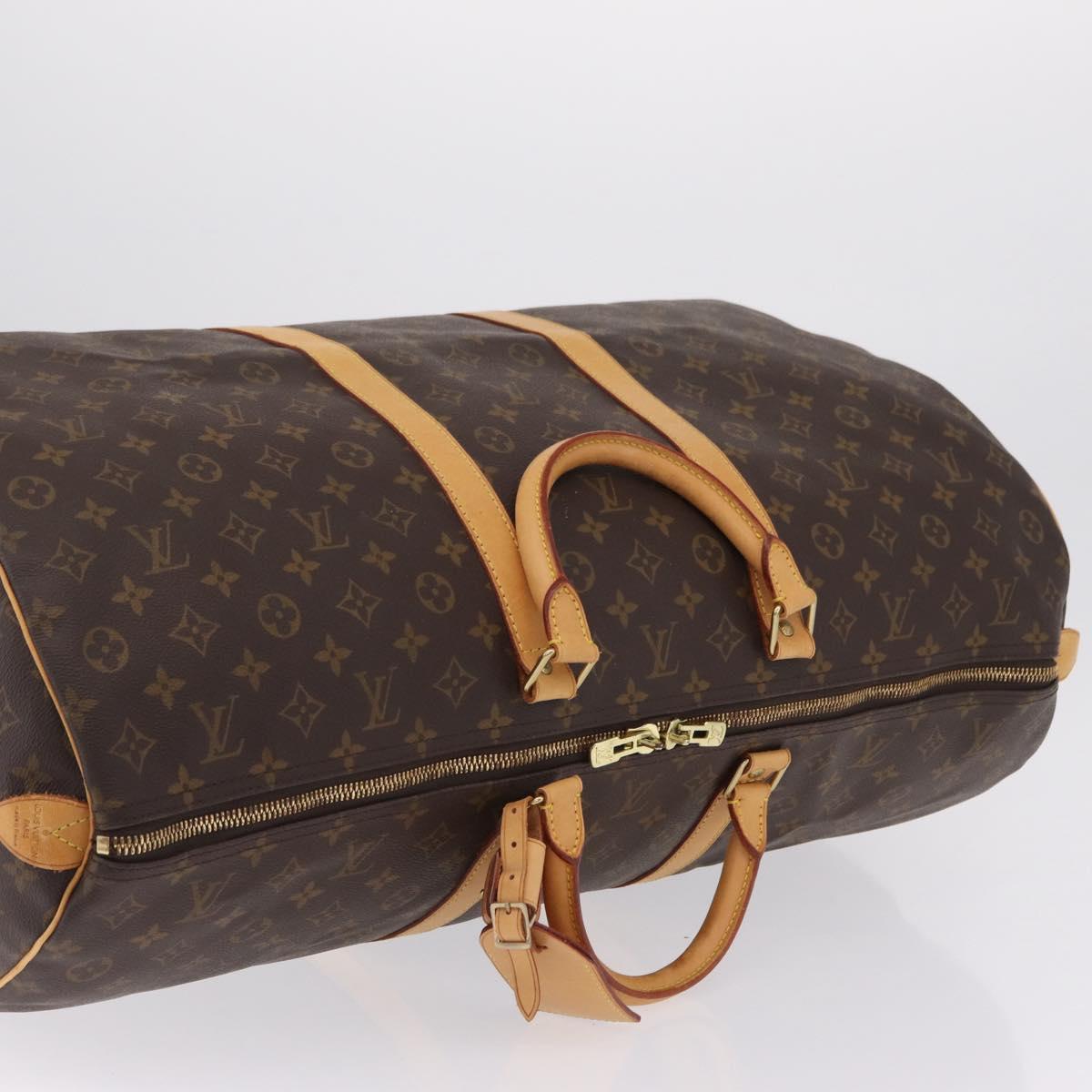 LOUIS VUITTON Monogram Keepall 60 Boston Bag M41422 LV Auth LN038A