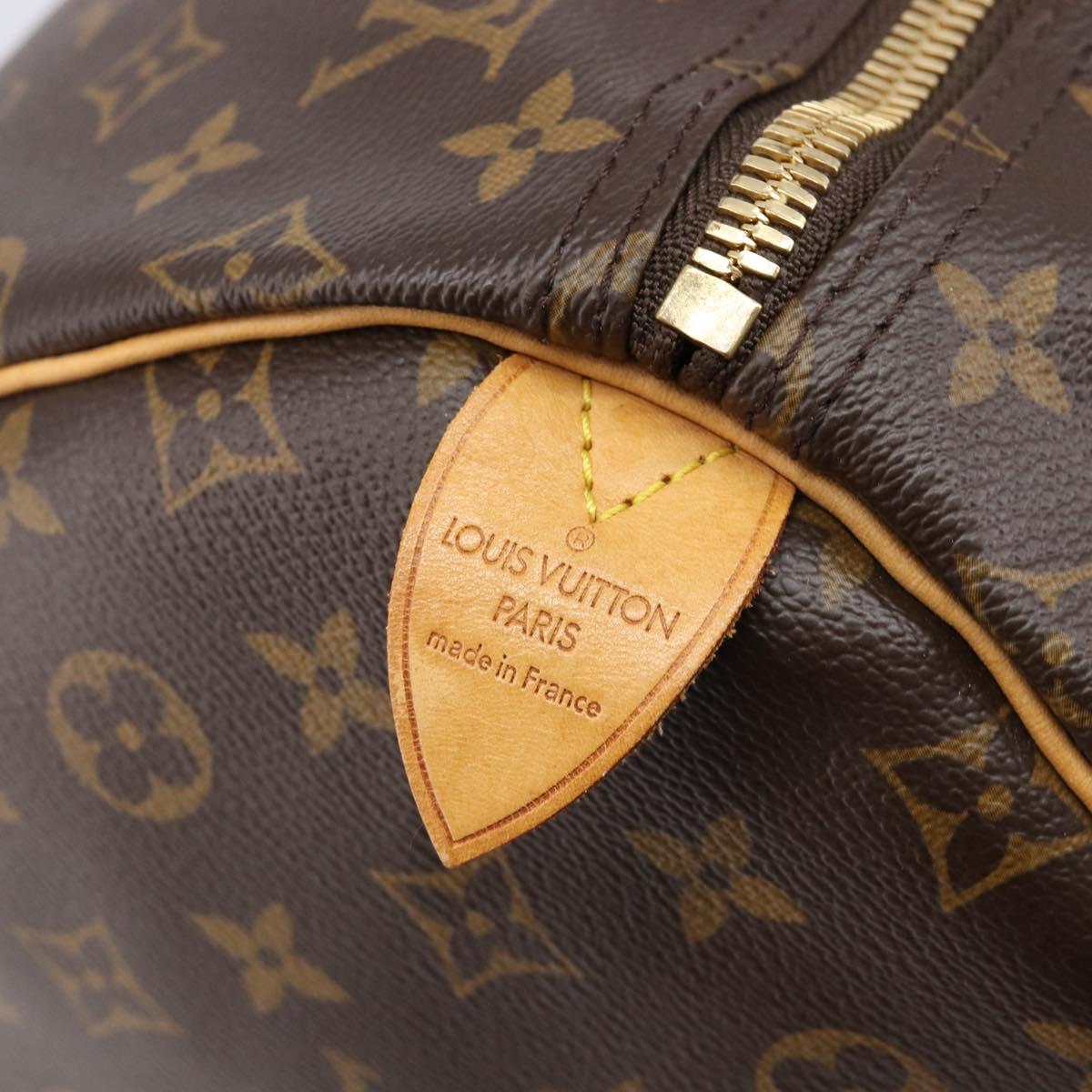 LOUIS VUITTON Monogram Keepall 55 Boston Bag M41424 LV Auth LN039V