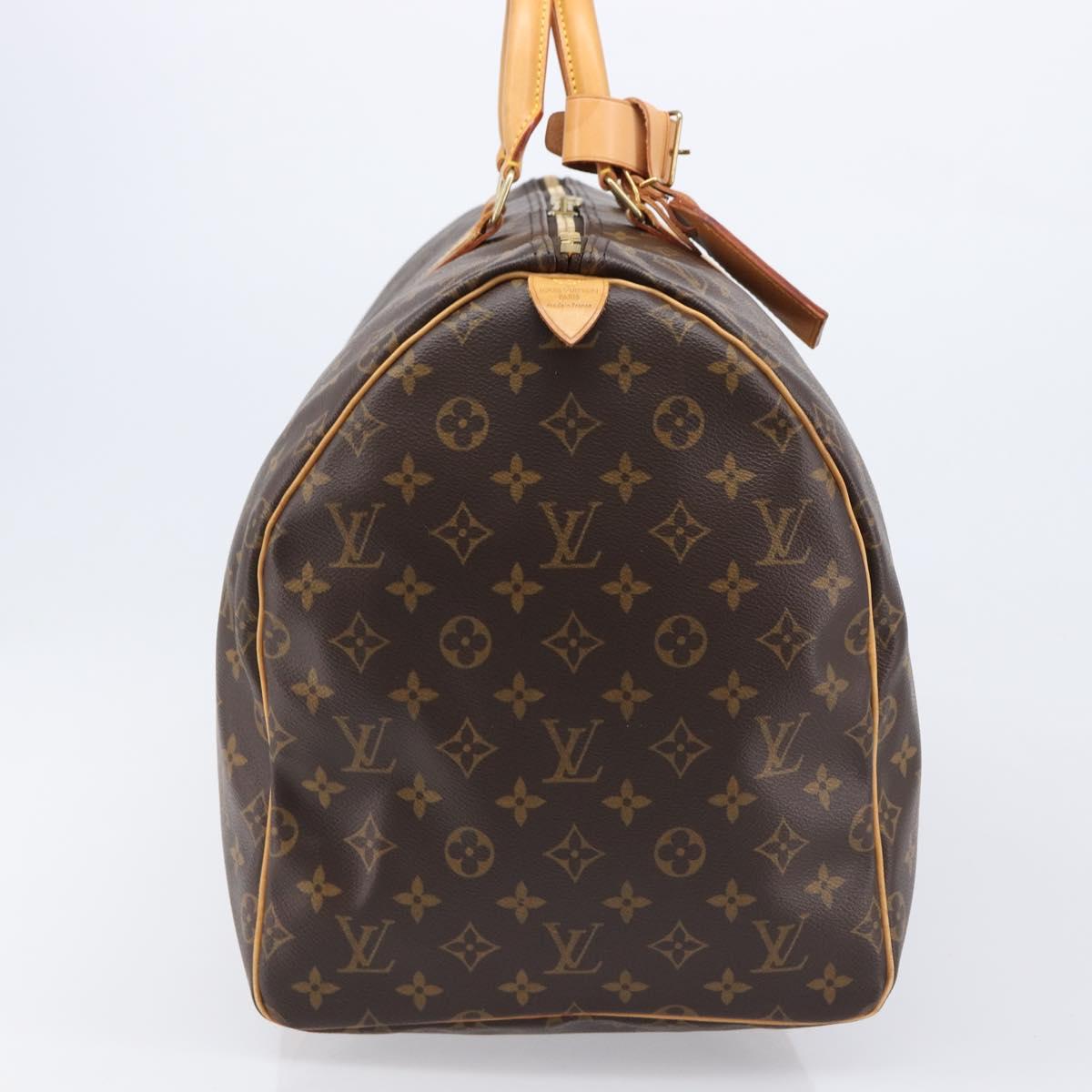 LOUIS VUITTON Monogram Keepall 55 Boston Bag M41424 LV Auth LN039V