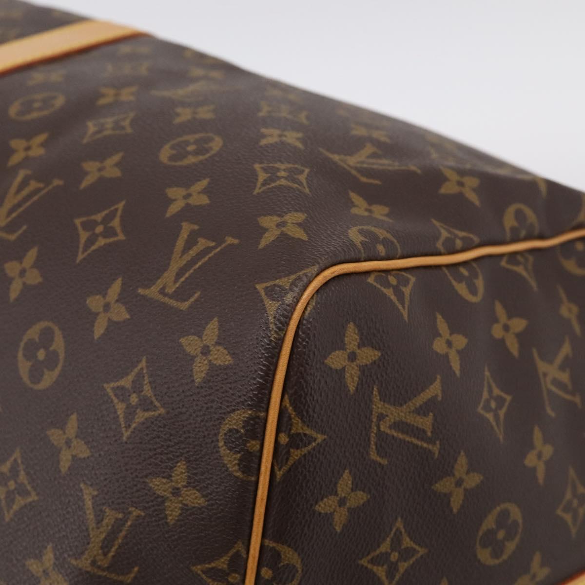 LOUIS VUITTON Monogram Keepall Bandouliere 55 Boston Bag M41414 LV Auth LN040V