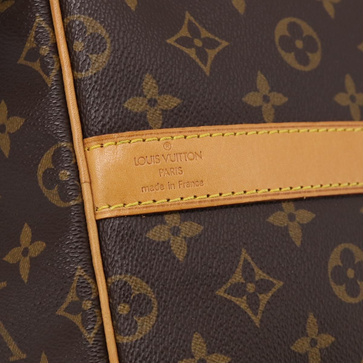 LOUIS VUITTON Monogram Keepall Bandouliere 55 Boston Bag M41414 LV Auth LN040V