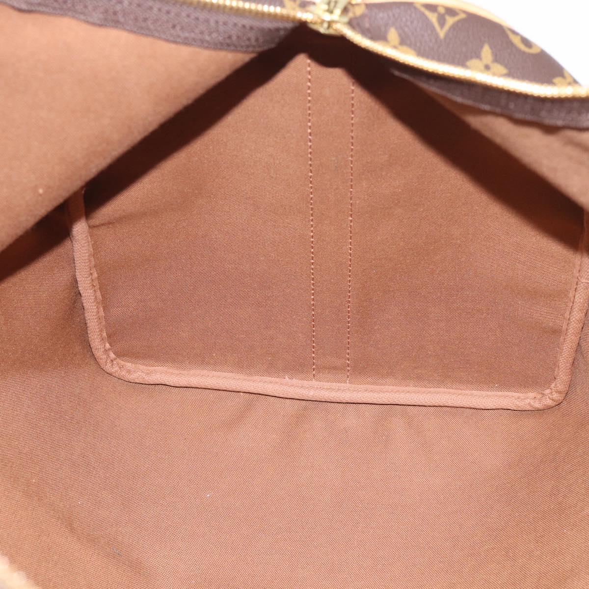 LOUIS VUITTON Monogram Keepall Bandouliere 55 Boston Bag M41414 LV Auth LN040V