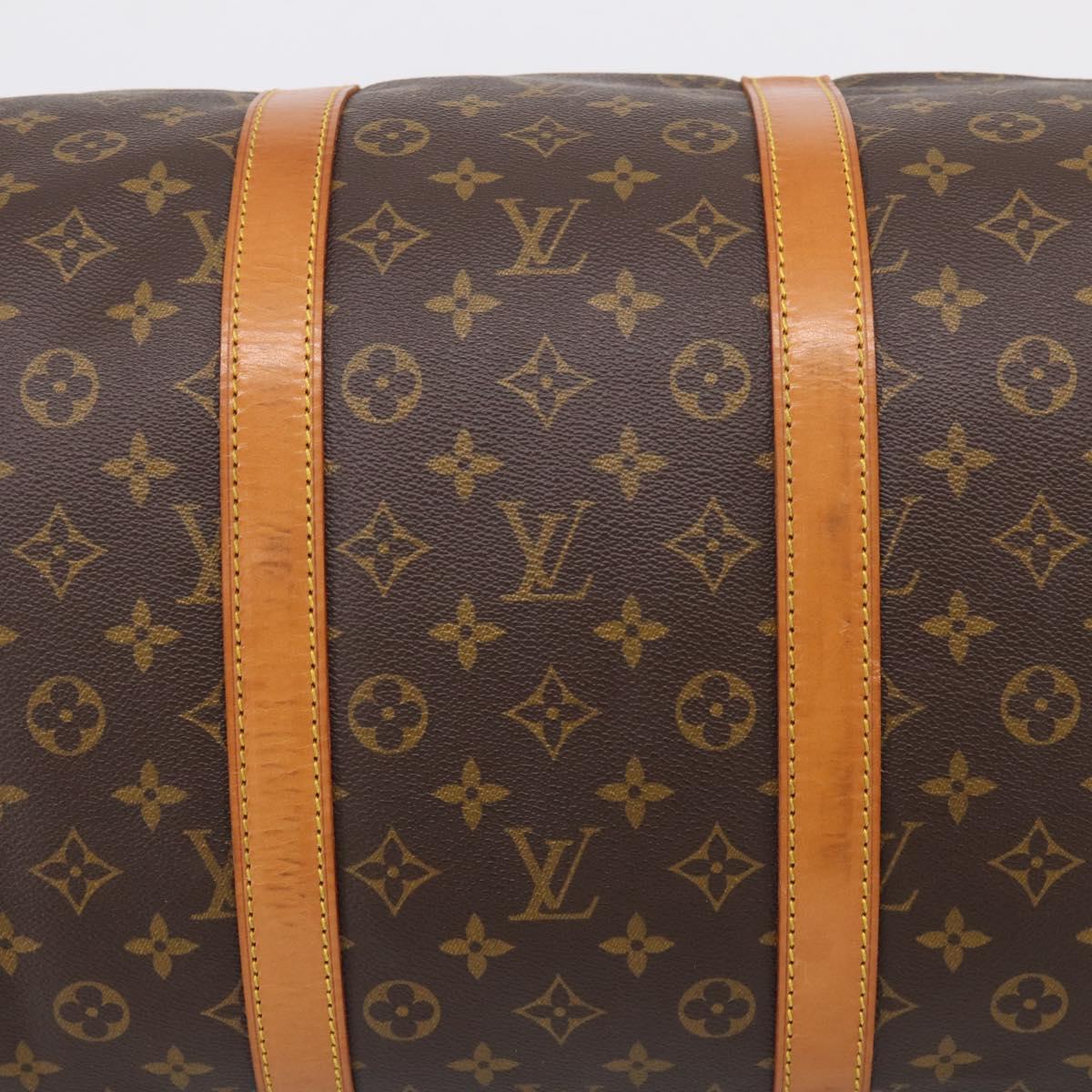 LOUIS VUITTON Monogram Keepall Bandouliere 55 Boston Bag M41414 LV Auth LN041V