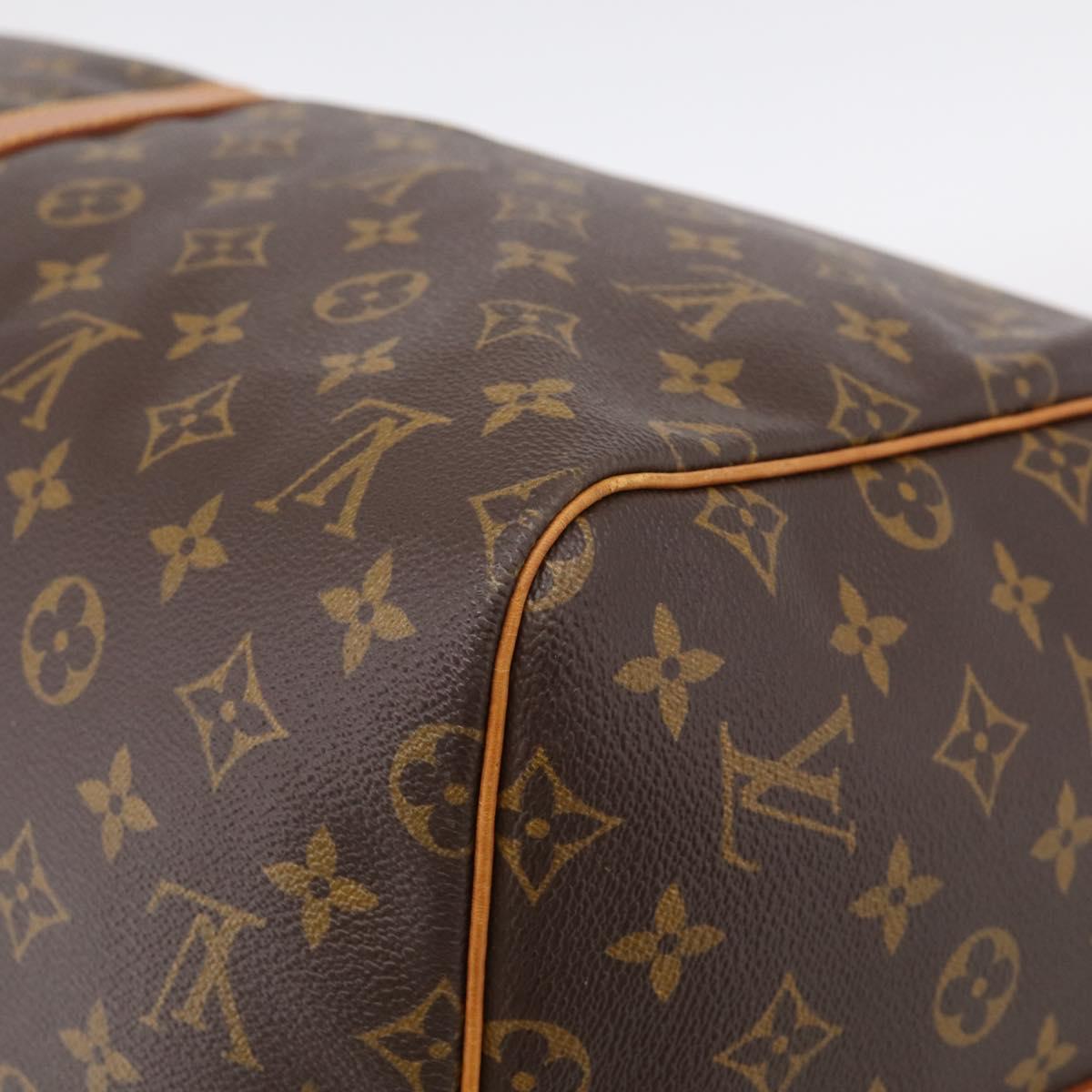LOUIS VUITTON Monogram Keepall Bandouliere 55 Boston Bag M41414 LV Auth LN041V
