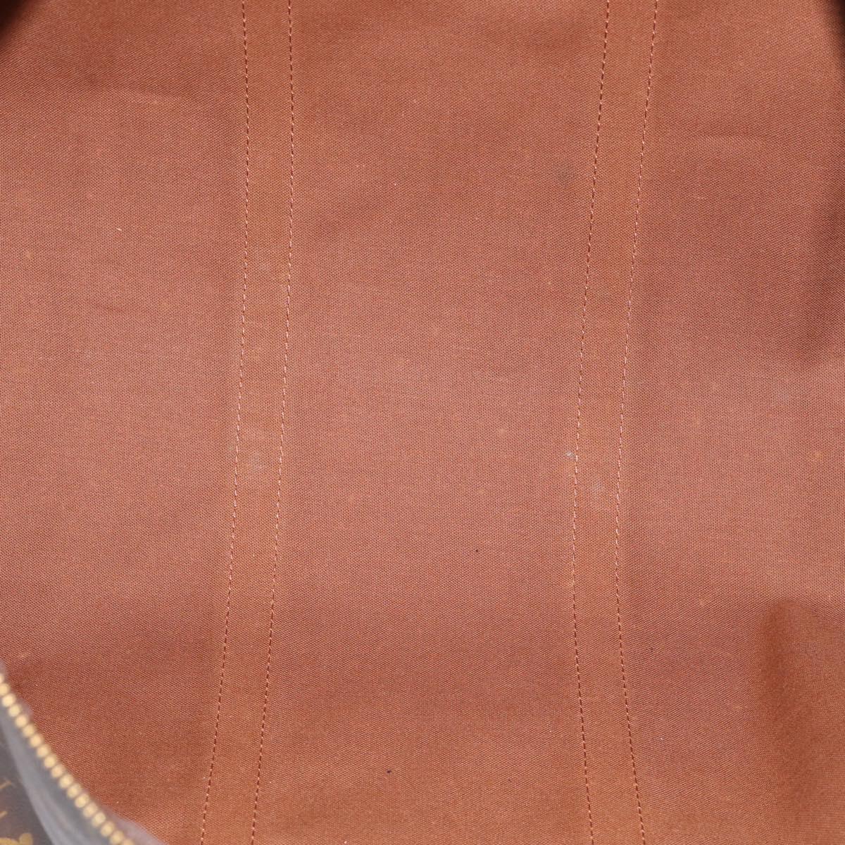 LOUIS VUITTON Monogram Keepall Bandouliere 55 Boston Bag M41414 LV Auth LN041V