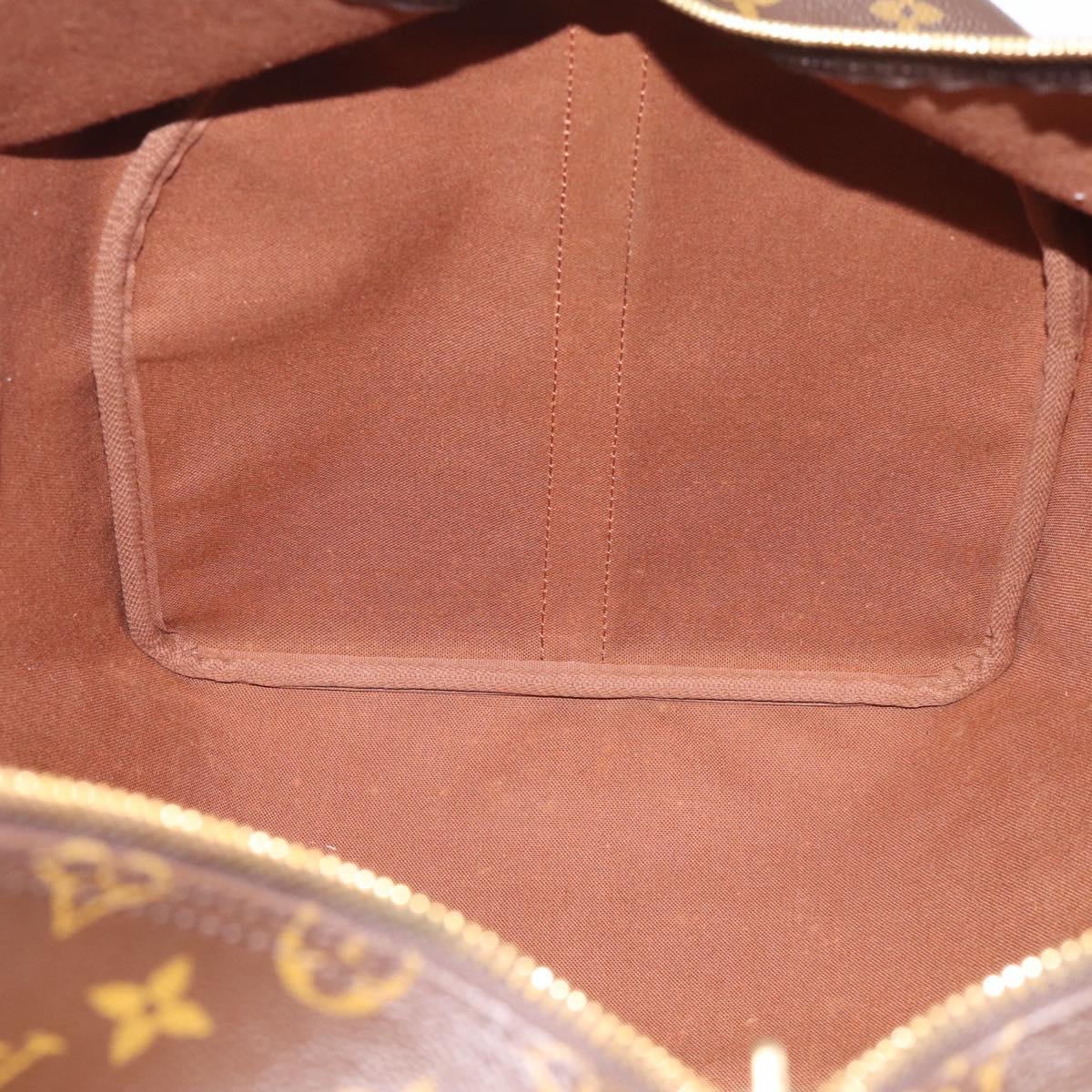 LOUIS VUITTON Monogram Keepall Bandouliere 55 Boston Bag M41414 LV Auth LN041V