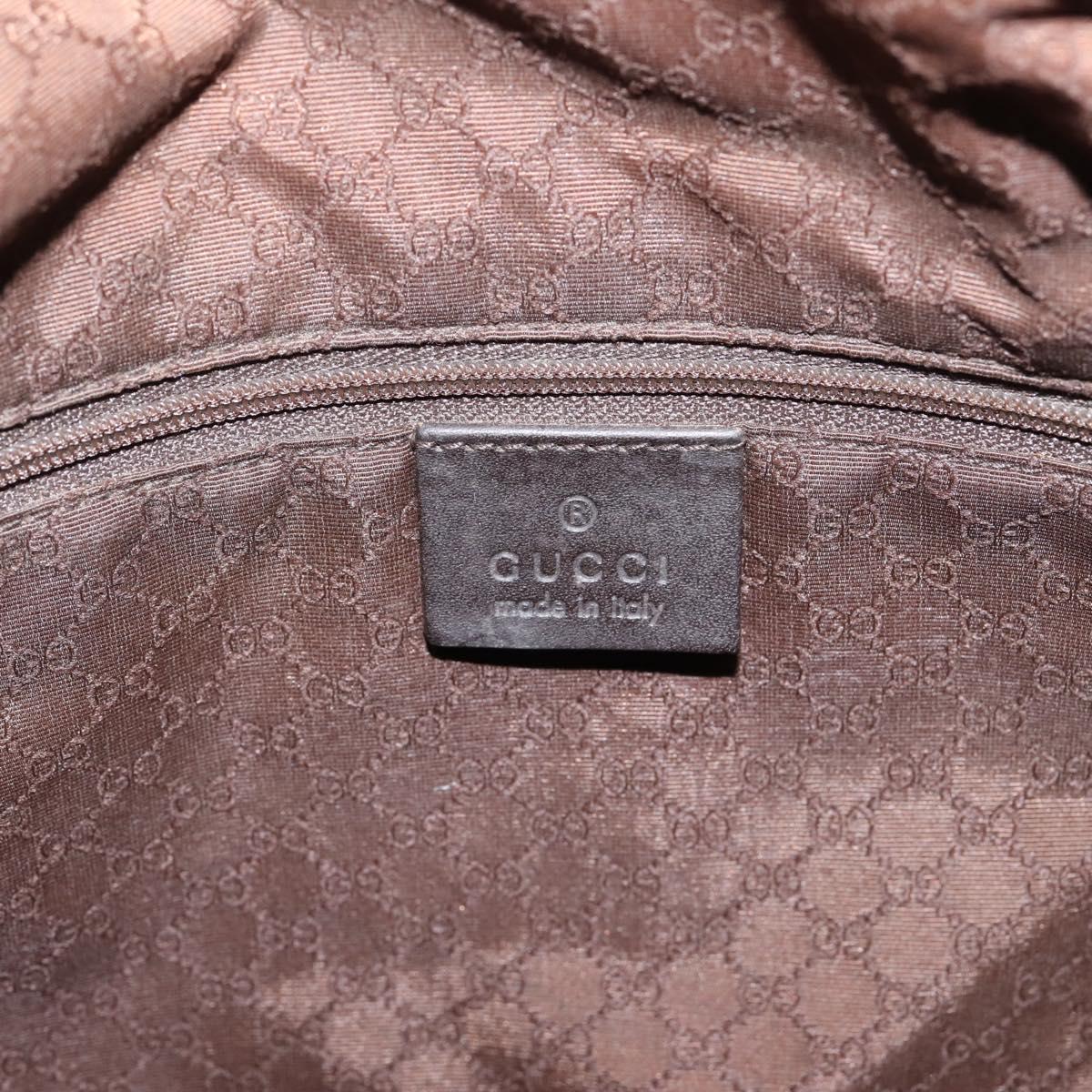 GUCCI Bamboo Web Sherry Line Shoulder Bag Canvas 2way Beige 001 4095 Auth LN044