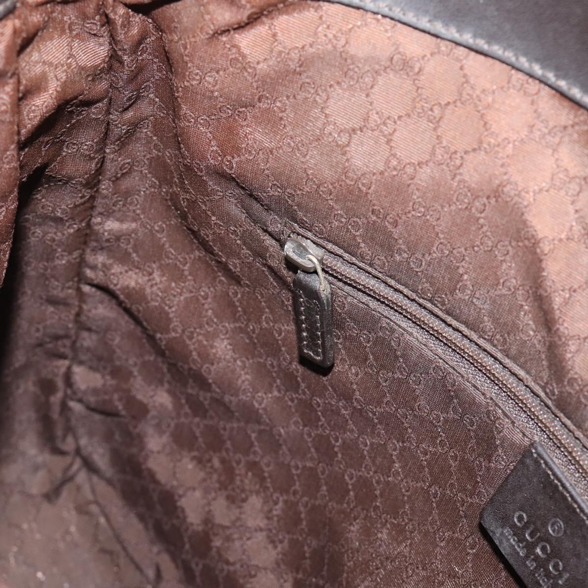 GUCCI Bamboo Web Sherry Line Shoulder Bag Canvas 2way Beige 001 4095 Auth LN044