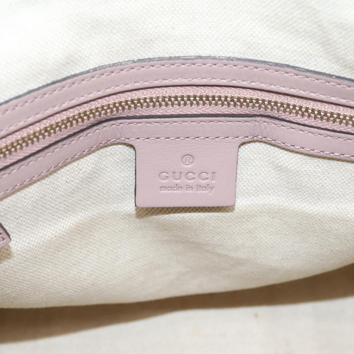 GUCCI GG Canvas Sherry Line Boston Bag 2way Beige Gold Tone 247205 Auth LN056A