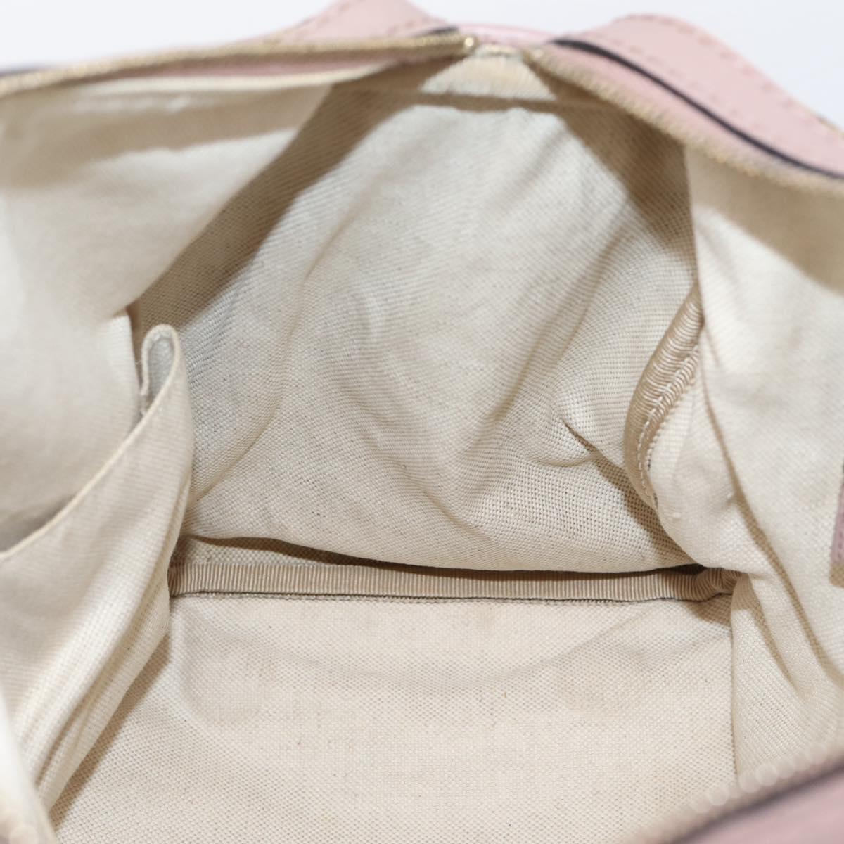 GUCCI GG Canvas Sherry Line Boston Bag 2way Beige Gold Tone 247205 Auth LN056A