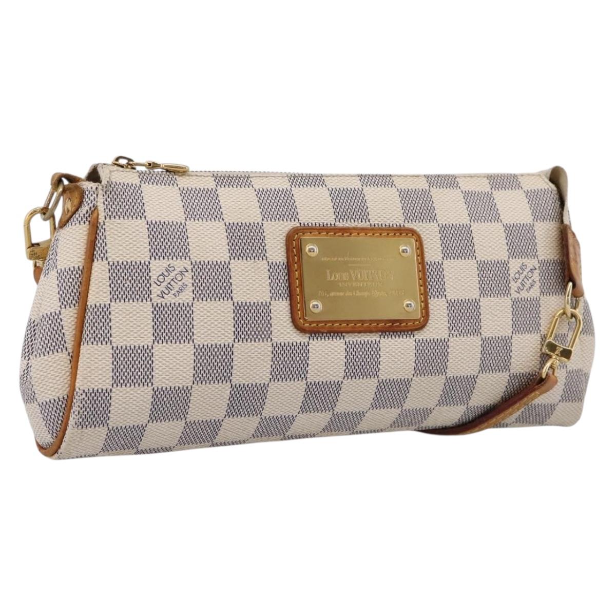 LOUIS VUITTON Damier Azur Eva Shoulder Bag N55214 LV Auth LN062