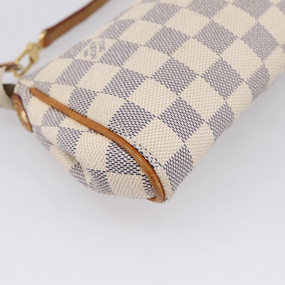 LOUIS VUITTON Damier Azur Eva Shoulder Bag N55214 LV Auth LN062