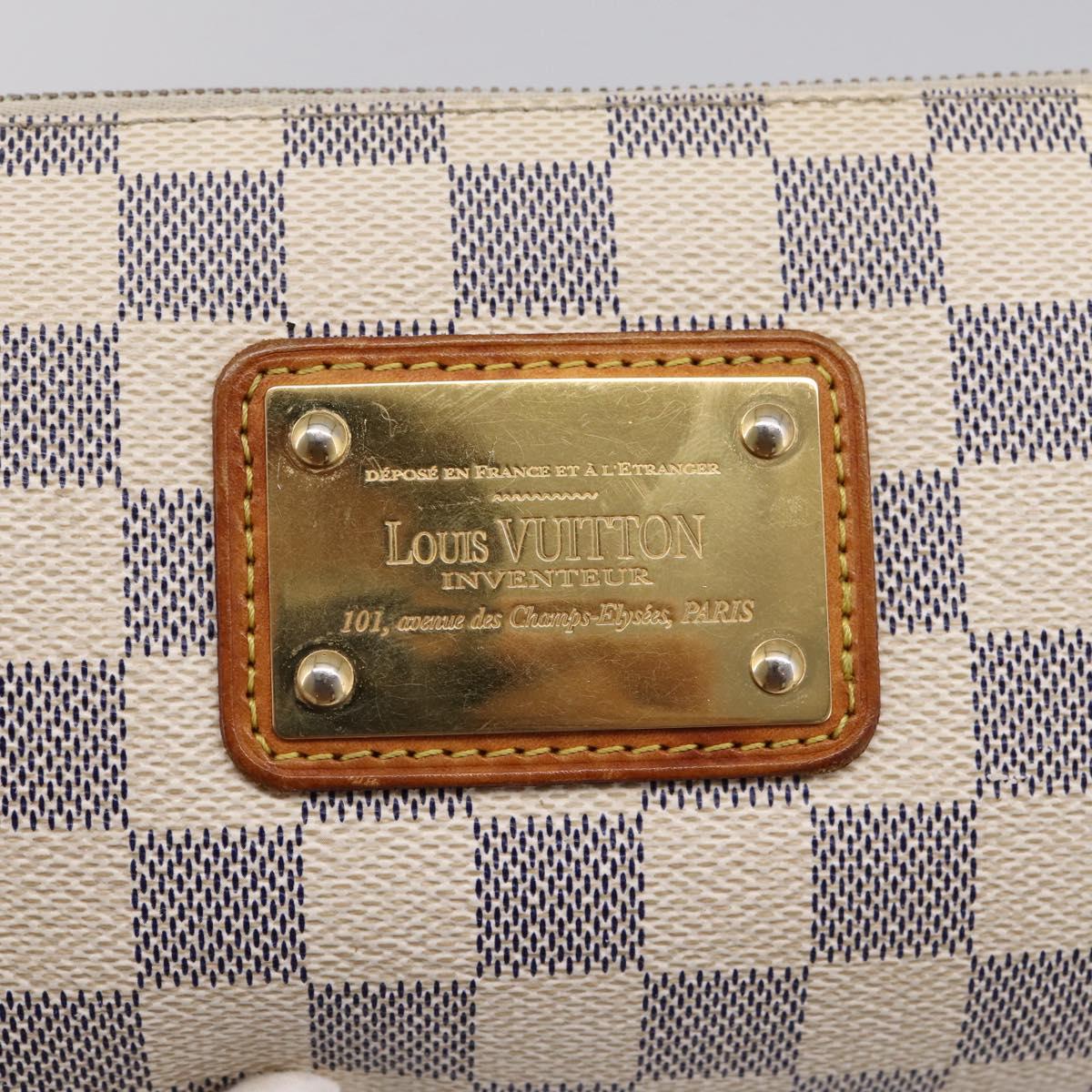 LOUIS VUITTON Damier Azur Eva Shoulder Bag N55214 LV Auth LN062
