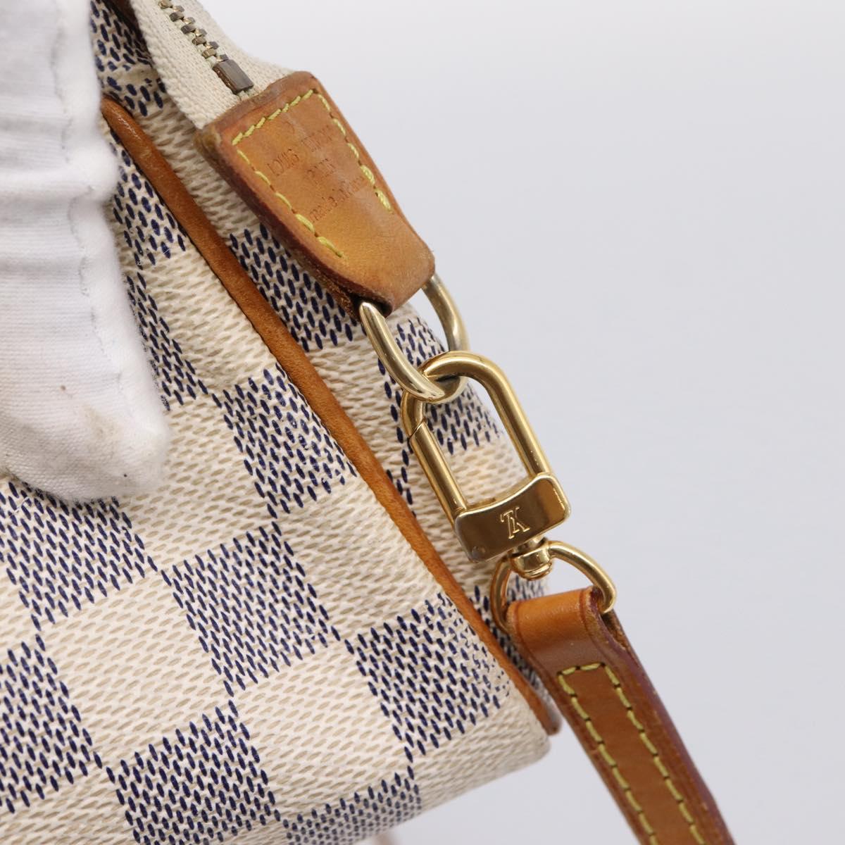 LOUIS VUITTON Damier Azur Eva Shoulder Bag N55214 LV Auth LN062