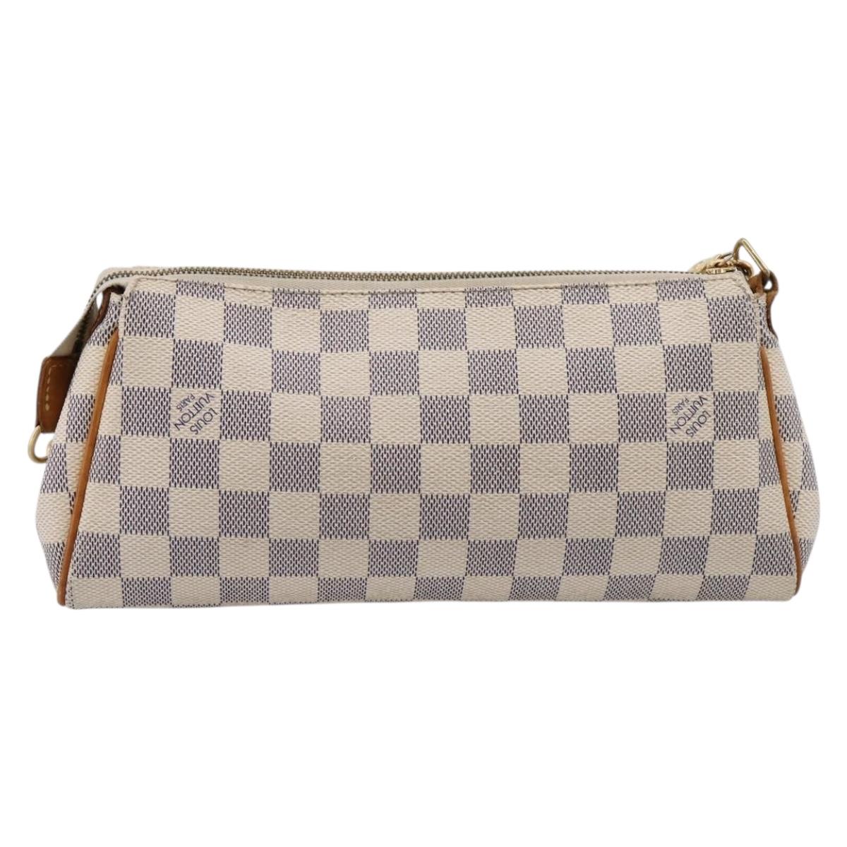 LOUIS VUITTON Damier Azur Eva Shoulder Bag N55214 LV Auth LN062