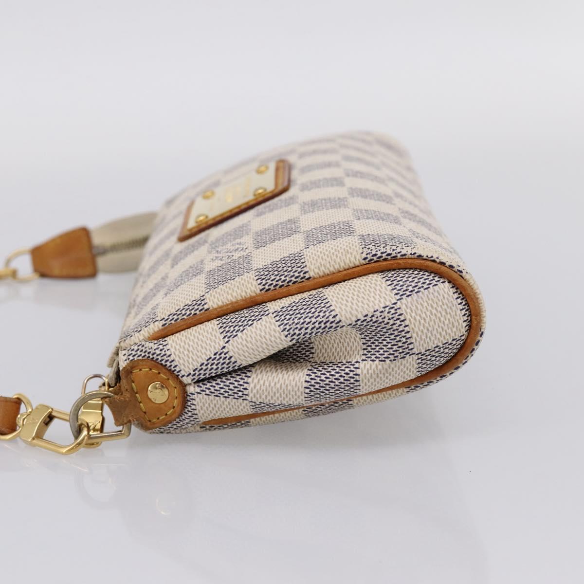 LOUIS VUITTON Damier Azur Eva Shoulder Bag N55214 LV Auth LN062