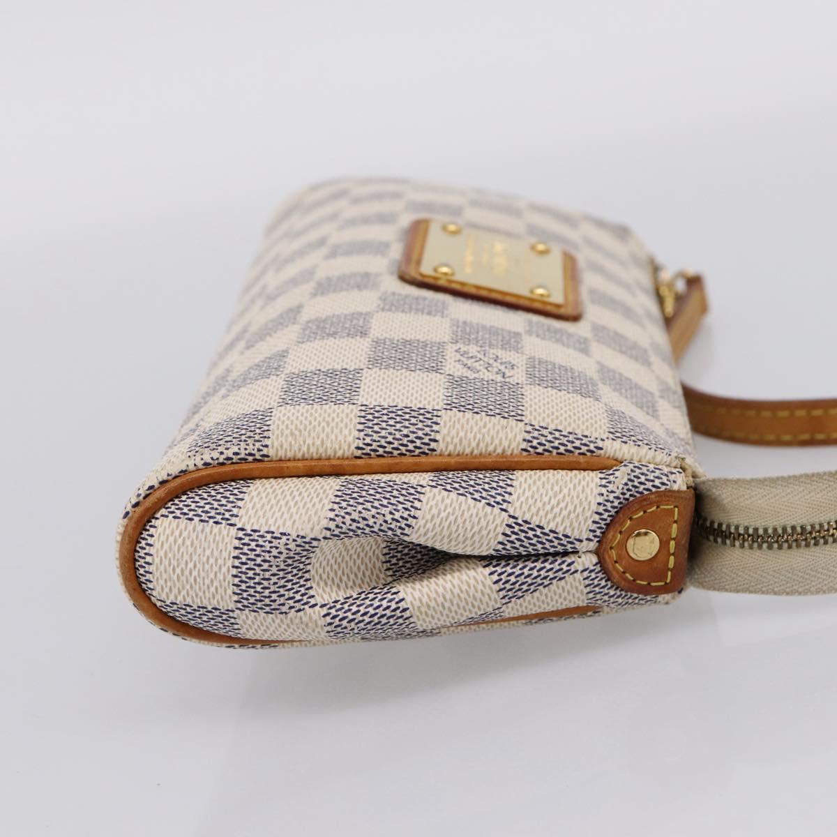 LOUIS VUITTON Damier Azur Eva Shoulder Bag N55214 LV Auth LN062