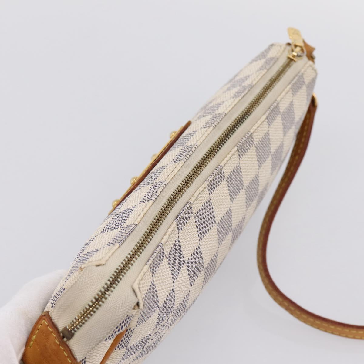 LOUIS VUITTON Damier Azur Eva Shoulder Bag N55214 LV Auth LN062