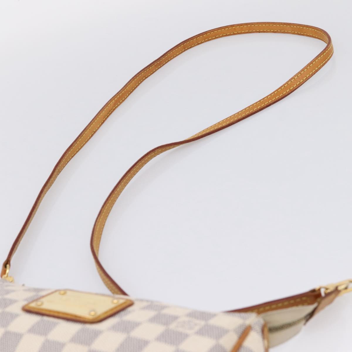 LOUIS VUITTON Damier Azur Eva Shoulder Bag N55214 LV Auth LN062