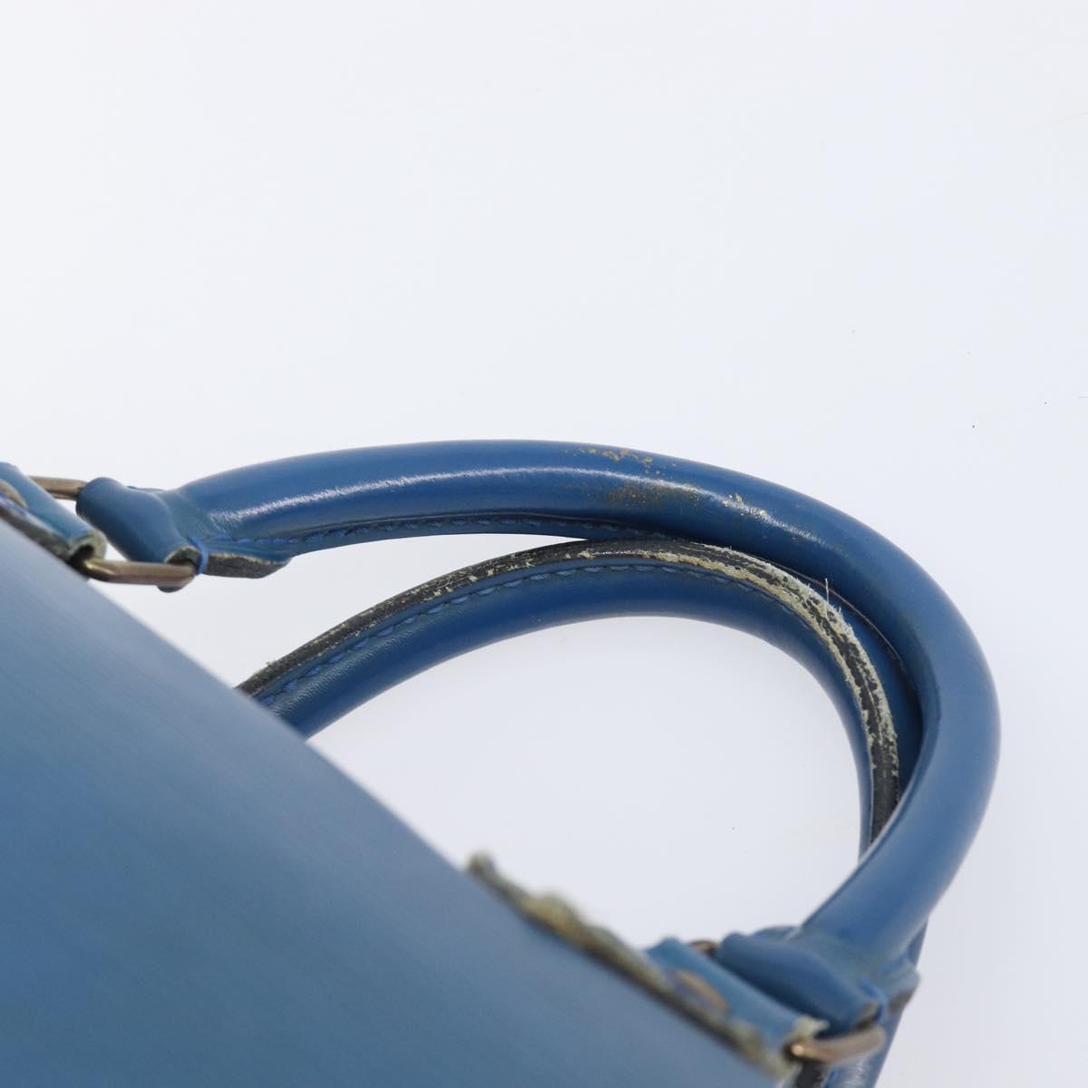 LOUIS VUITTON Epi Speedy 30 Hand Bag Toledo Blue M43005 LV Auth LN070