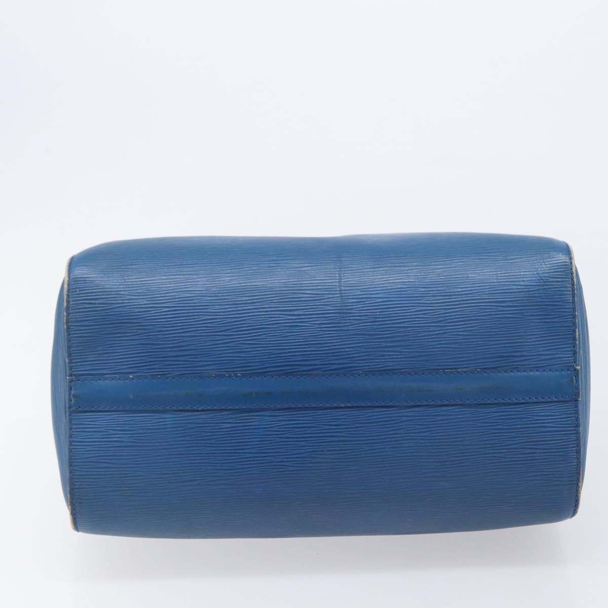 LOUIS VUITTON Epi Speedy 30 Hand Bag Toledo Blue M43005 LV Auth LN070