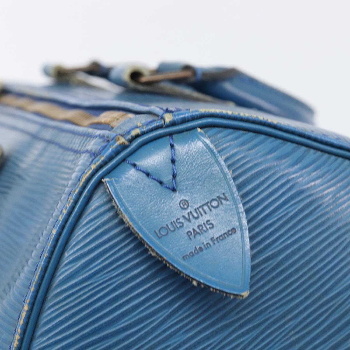 LOUIS VUITTON Epi Speedy 30 Hand Bag Toledo Blue M43005 LV Auth LN070
