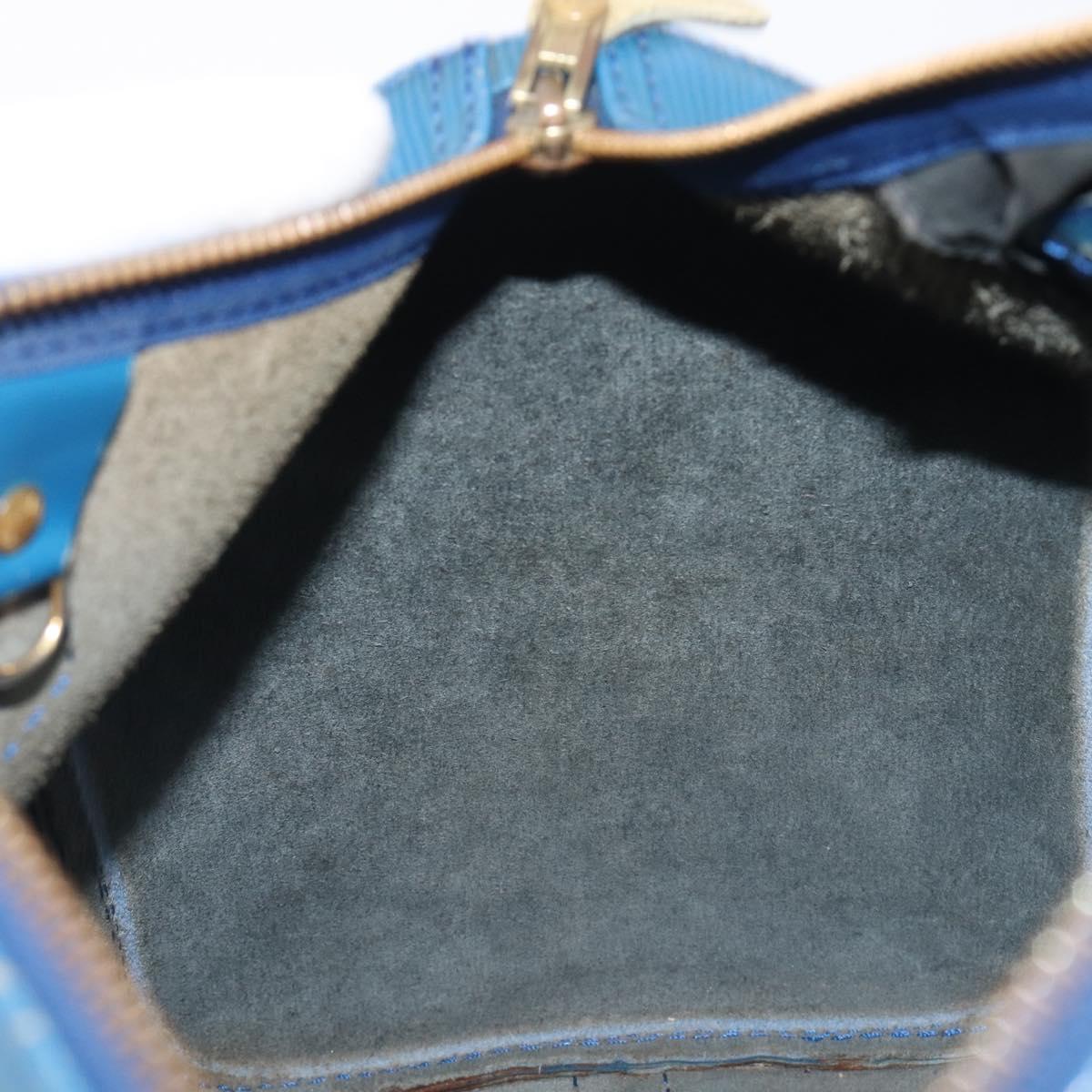 LOUIS VUITTON Epi Speedy 30 Hand Bag Toledo Blue M43005 LV Auth LN070