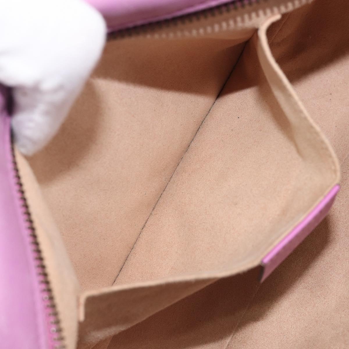 GUCCI GG Marmont Chain Shoulder Bag Leather Pink Gold Tone 447632 Auth LN071A