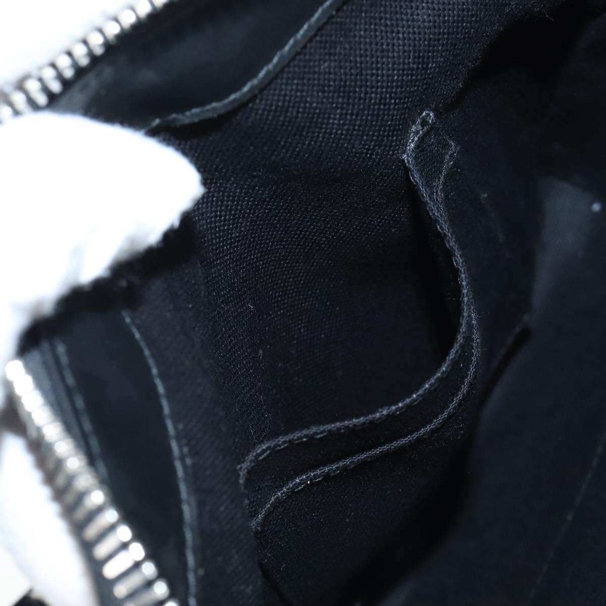 GUCCI GG Supreme Sherry Line Shoulder Bag PVC Black Silver 523599 Auth LN073V
