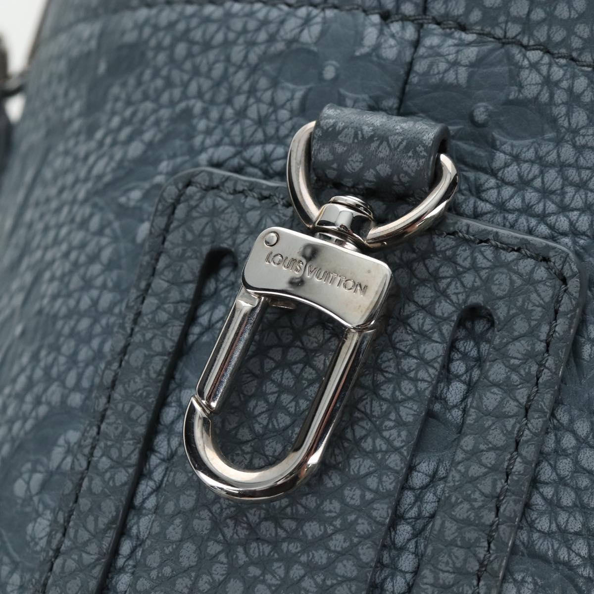 LOUIS VUITTON Taurillon Monogram Climbing Chalk Nano Bag Gray M81572 LN075SAM