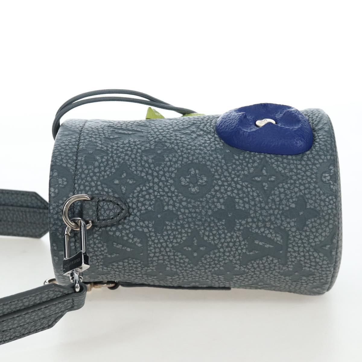 LOUIS VUITTON Taurillon Monogram Climbing Chalk Nano Bag Gray M81572 LN075SAM