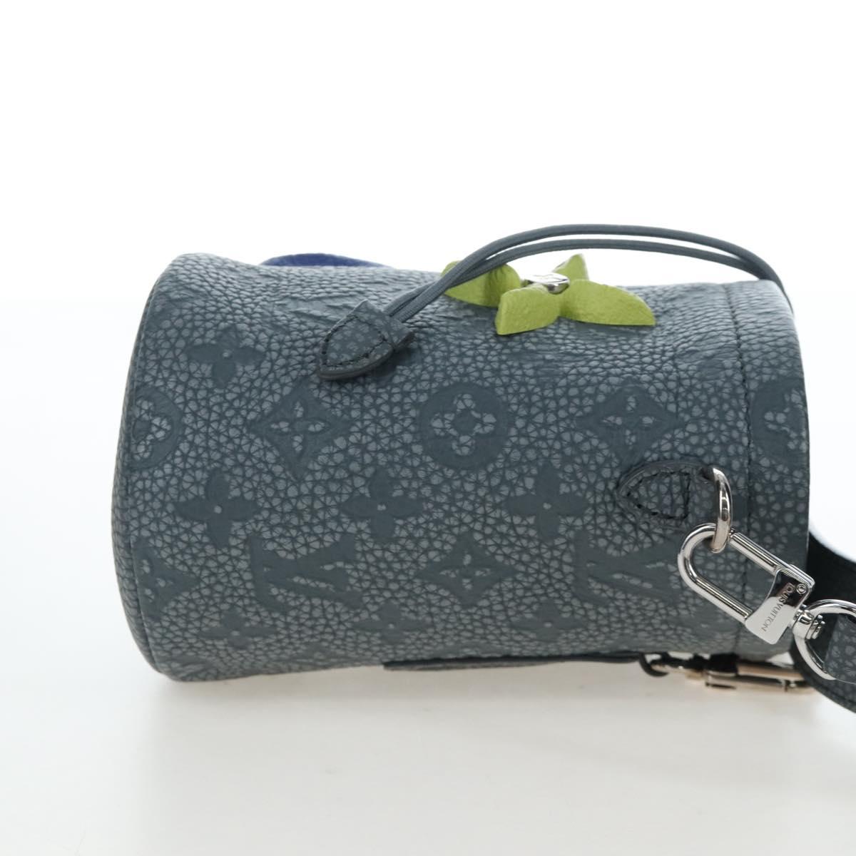LOUIS VUITTON Taurillon Monogram Climbing Chalk Nano Bag Gray M81572 LN075SAM