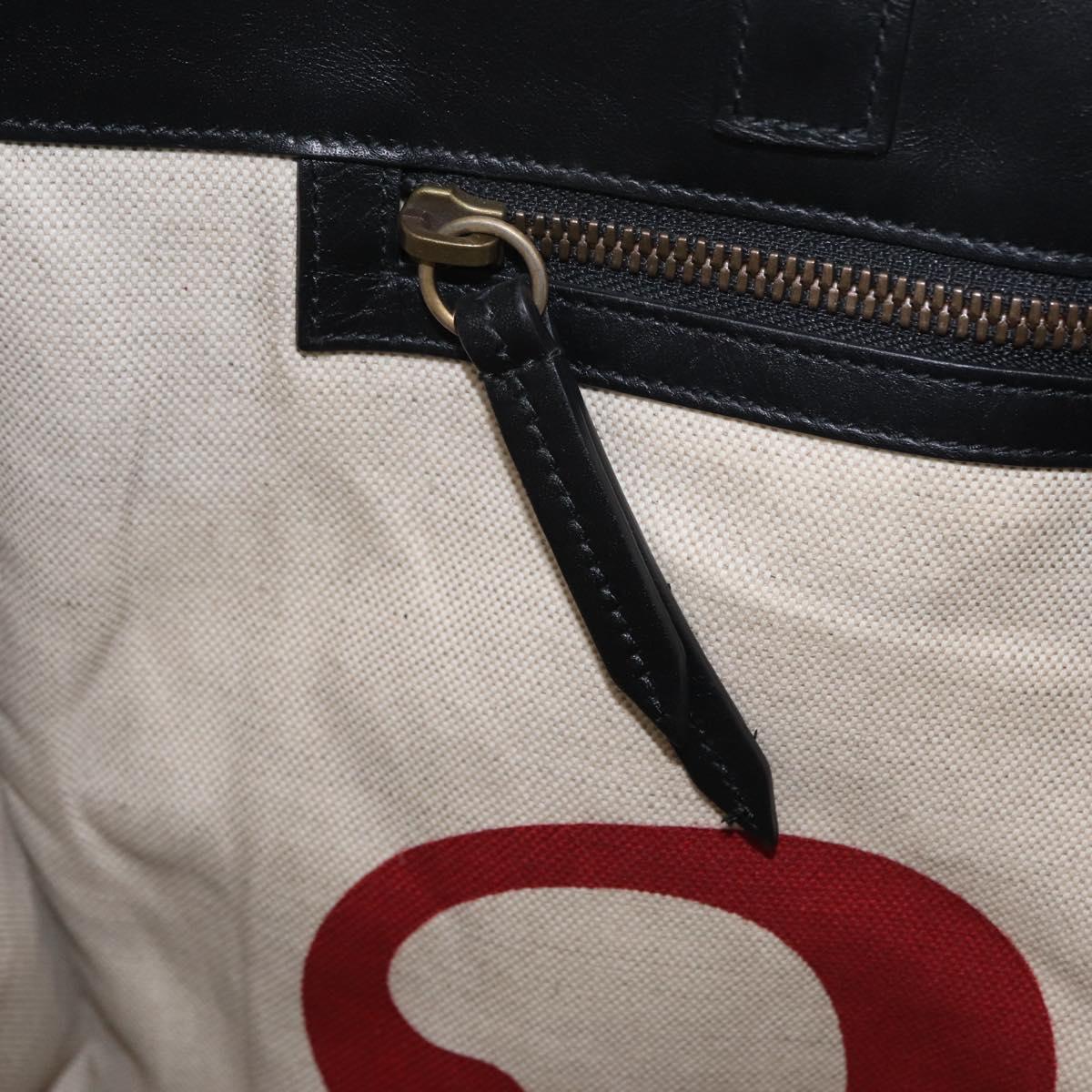 GUCCI GG Supreme Tote Bag PVC 2way Beige Gold Tone 450950 Auth LN076V