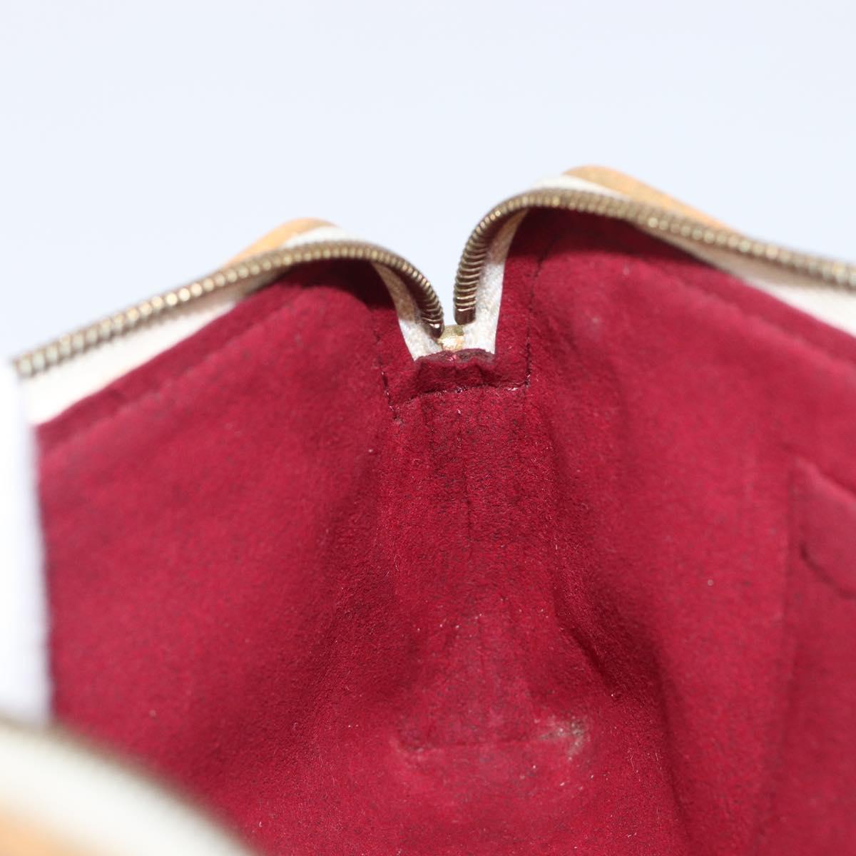 LOUIS VUITTON Monogram Multicolor Kate Clutch Bag White M55212 LV Auth LN088V