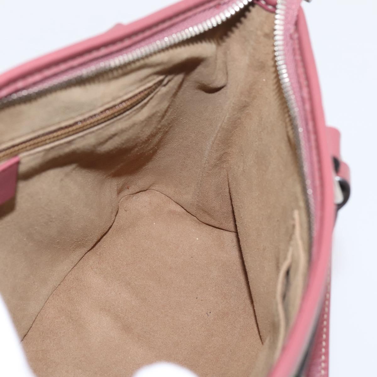 GUCCI GG Supreme Blooms Hand Bag PVC 2way Beige Pink 429019 Auth LN091V