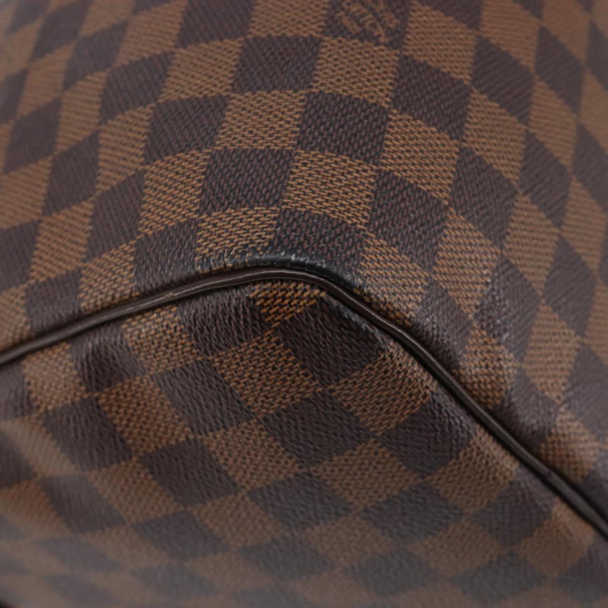 LOUIS VUITTON Damier Ebene Speedy 30 Hand Bag N41364 LV Auth LN098V