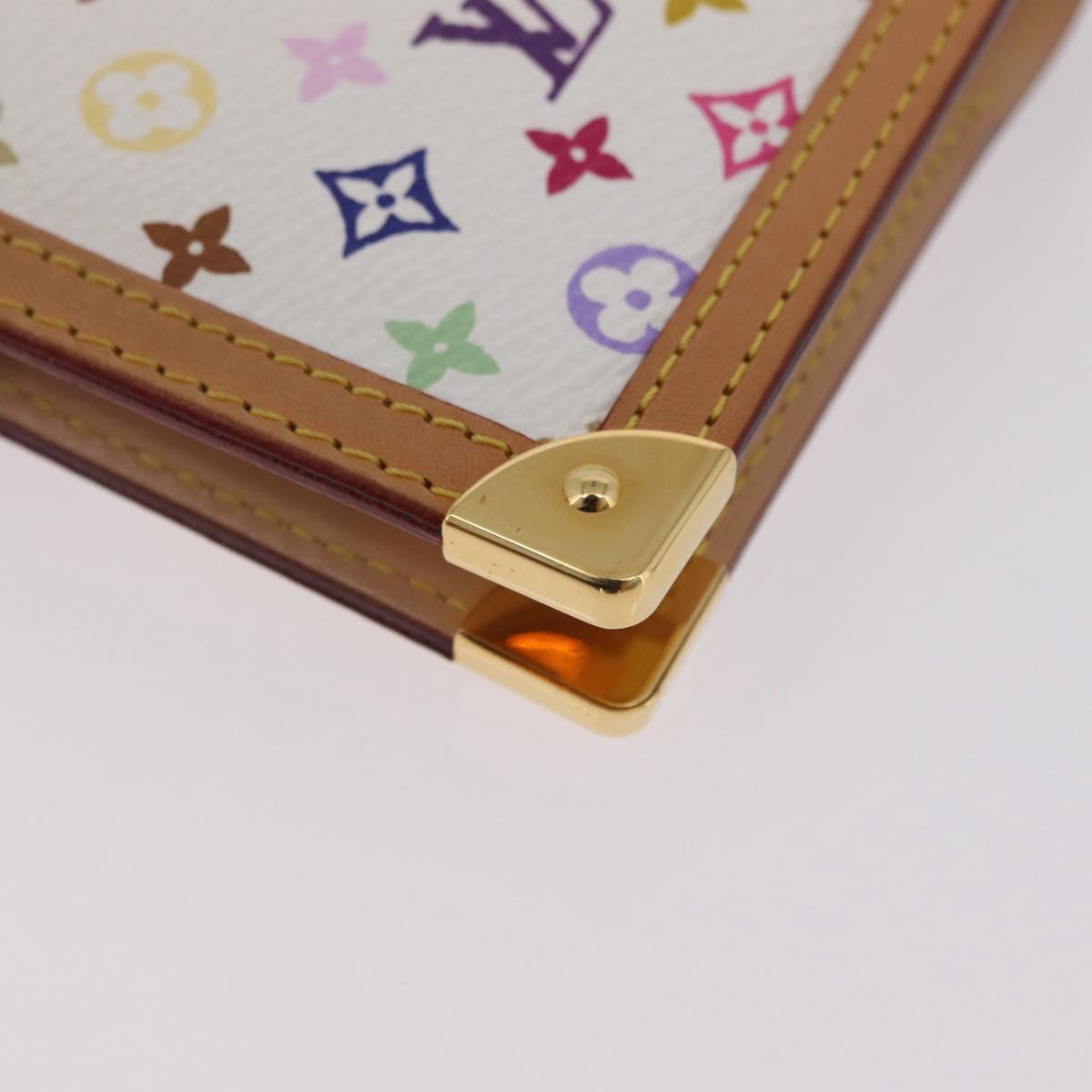 LOUIS VUITTON Multicolor Agenda PM Day Planner Cover White R20896 LV Auth LN102
