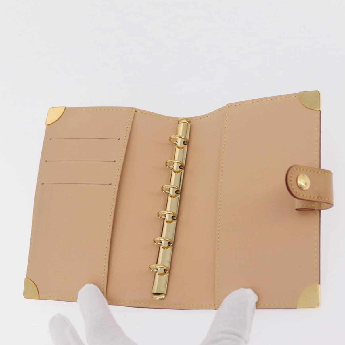 LOUIS VUITTON Multicolor Agenda PM Day Planner Cover White R20896 LV Auth LN102