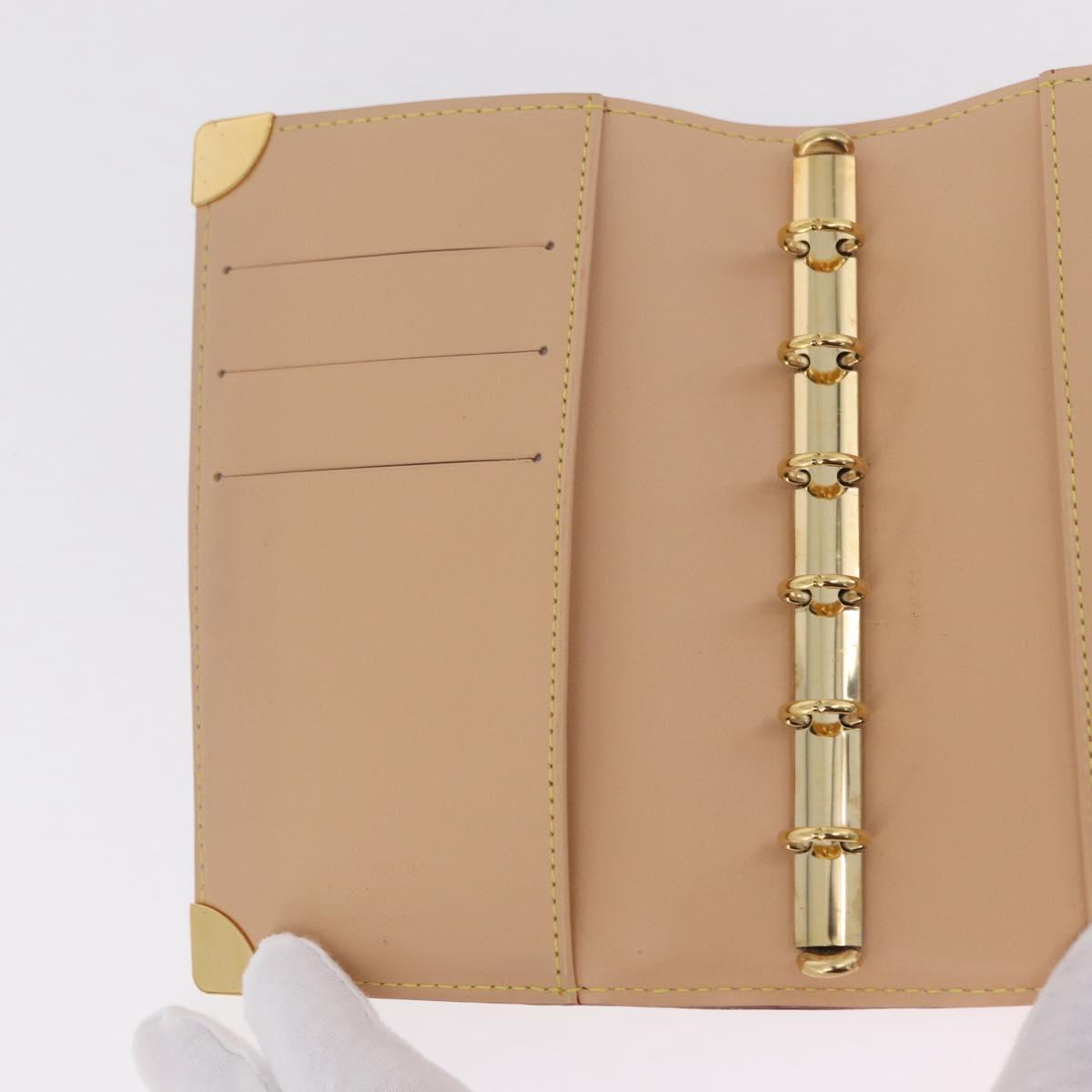 LOUIS VUITTON Multicolor Agenda PM Day Planner Cover White R20896 LV Auth LN102