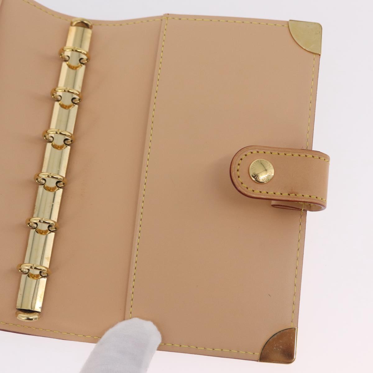 LOUIS VUITTON Multicolor Agenda PM Day Planner Cover White R20896 LV Auth LN102