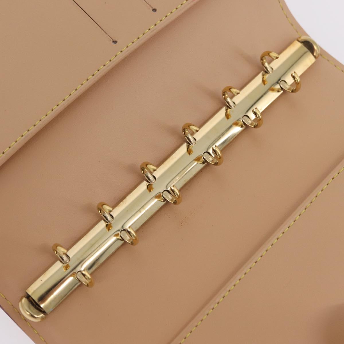 LOUIS VUITTON Multicolor Agenda PM Day Planner Cover White R20896 LV Auth LN102