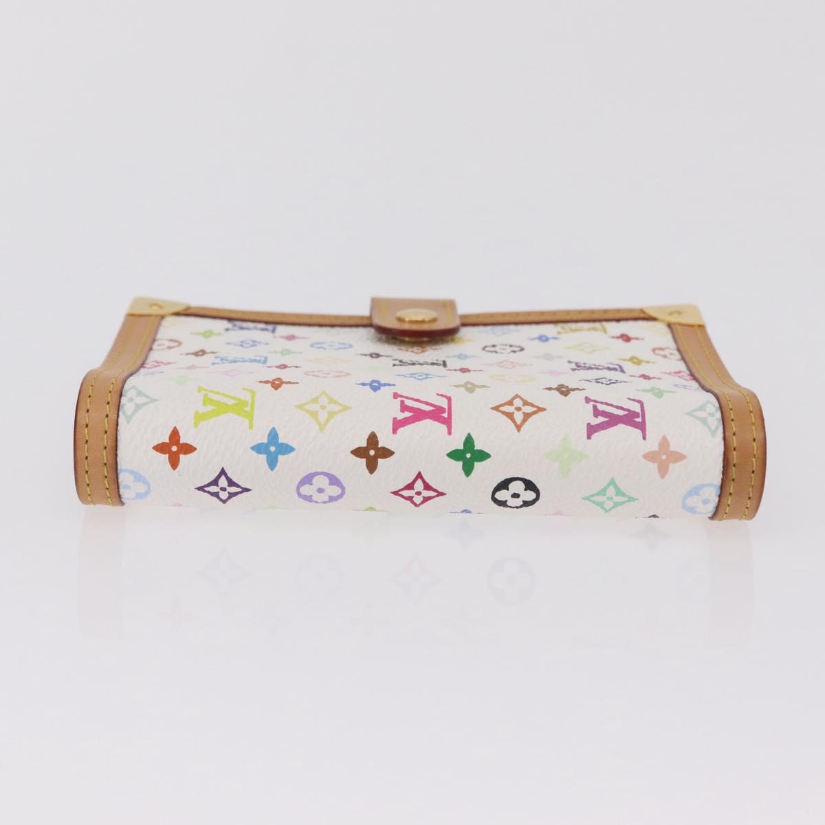 LOUIS VUITTON Multicolor Agenda PM Day Planner Cover White R20896 LV Auth LN102