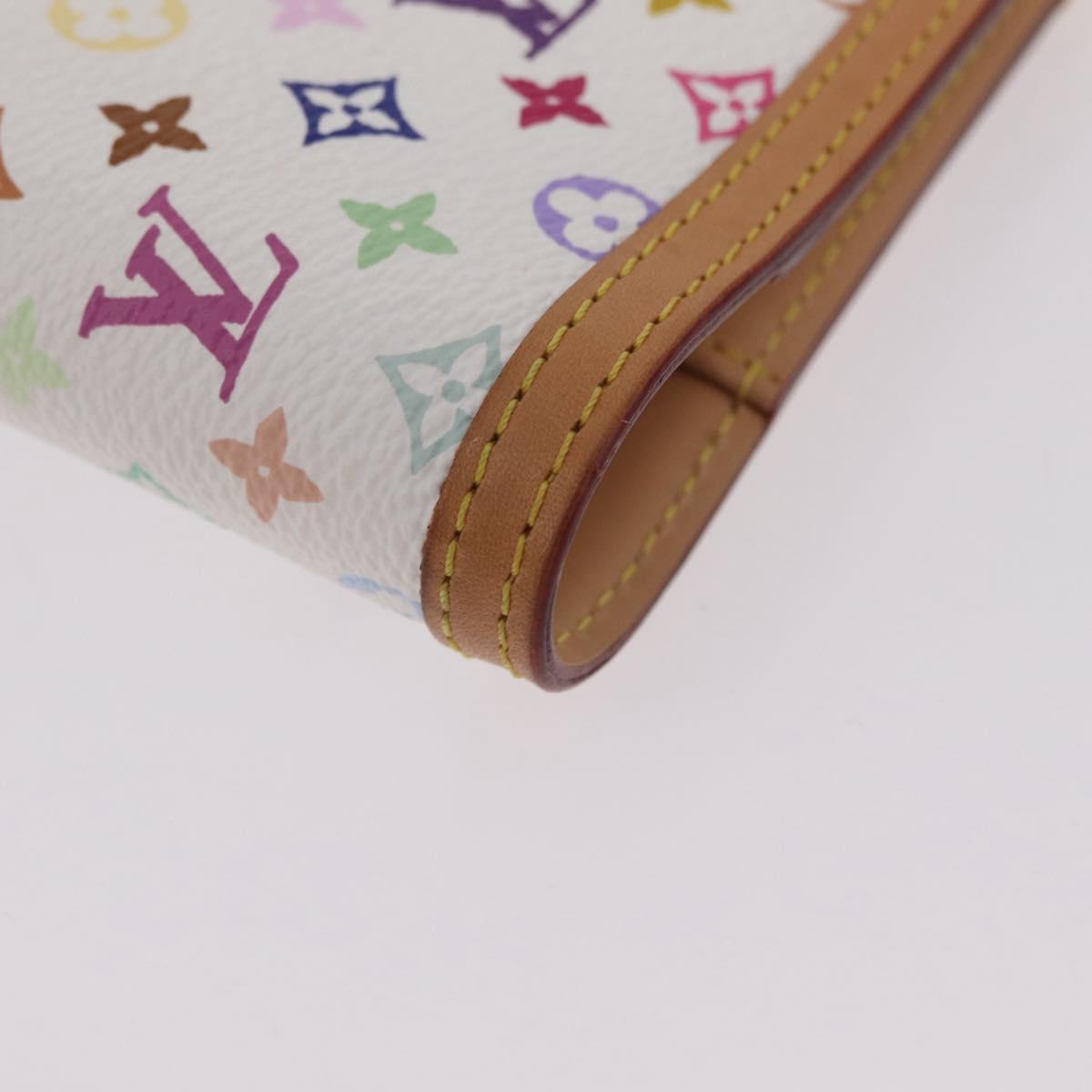 LOUIS VUITTON Multicolor Agenda PM Day Planner Cover White R20896 LV Auth LN102