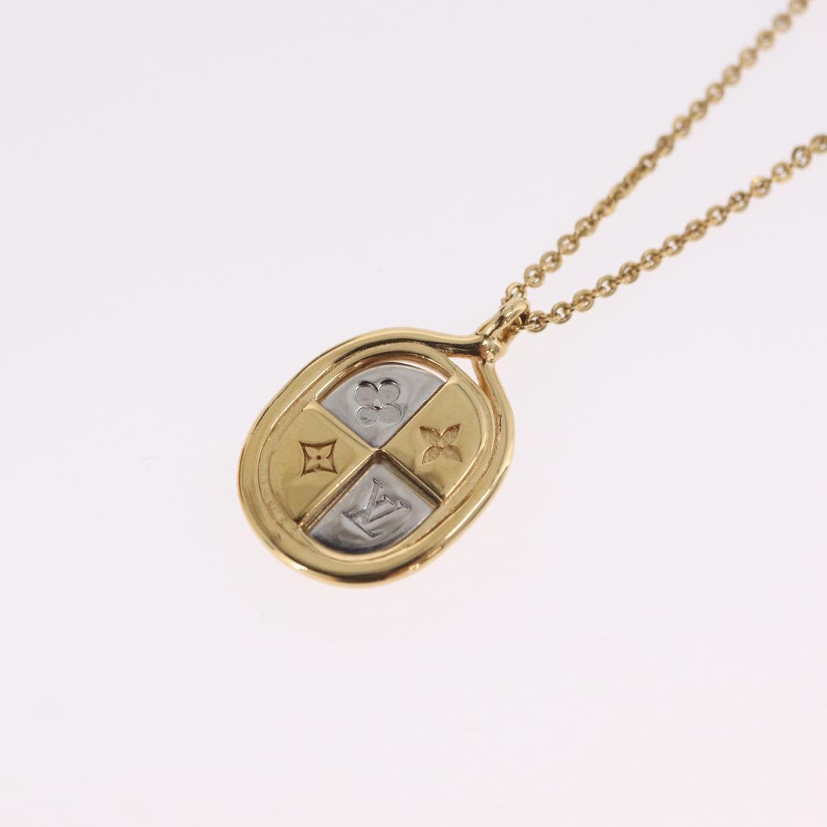 LOUIS VUITTON Collier Raydy Lucky Necklace Metal Gold Tone M64713 LV Auth LN103V