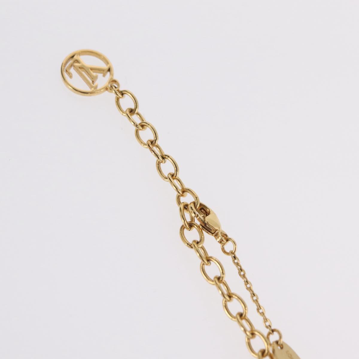 LOUIS VUITTON Collier Raydy Lucky Necklace Metal Gold Tone M64713 LV Auth LN103V